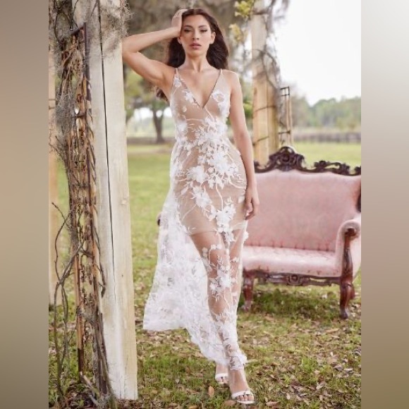 Brand new dress the population Sidney dress wedding bachelorette bridal xs